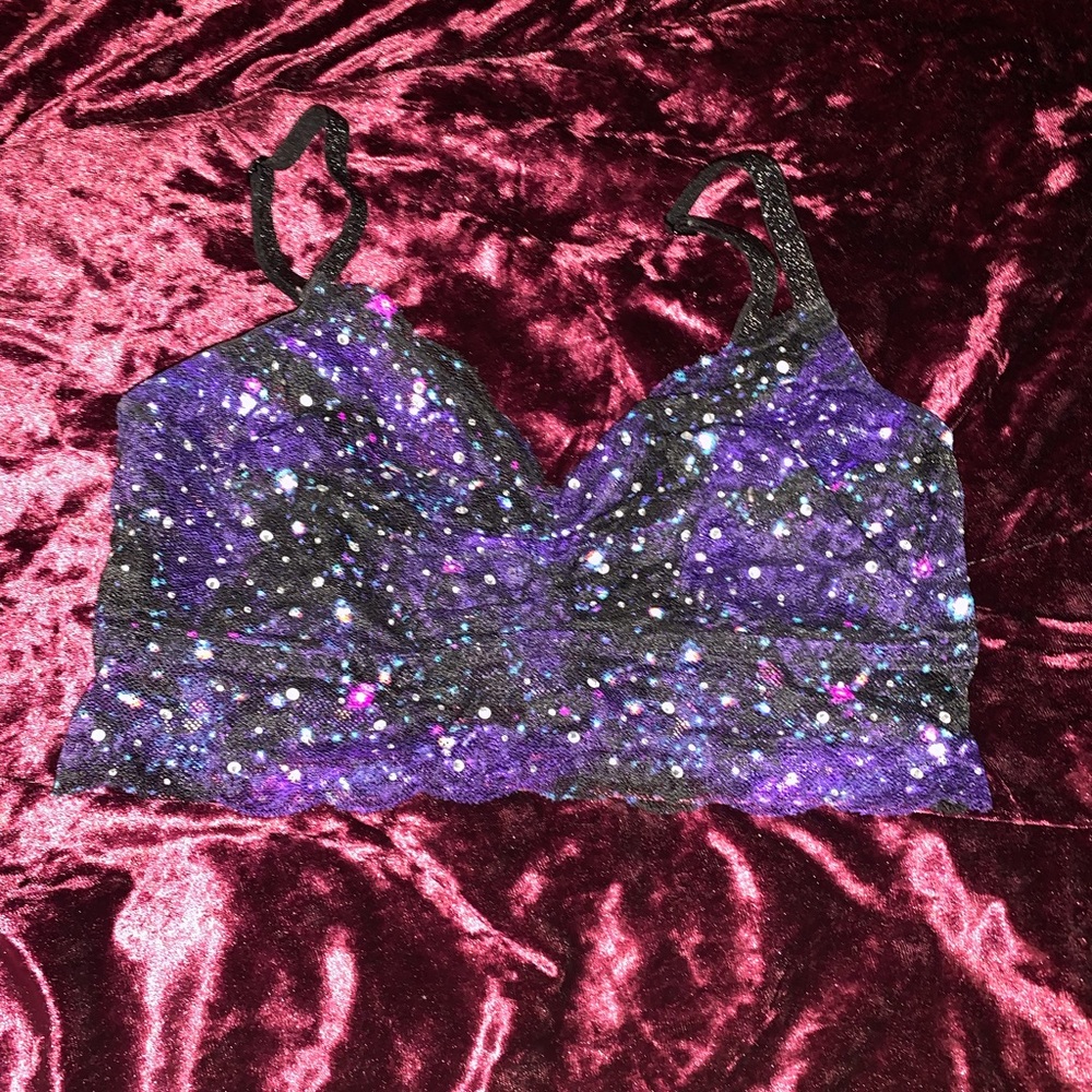Victoria’s Secret pink galaxy bralette rare